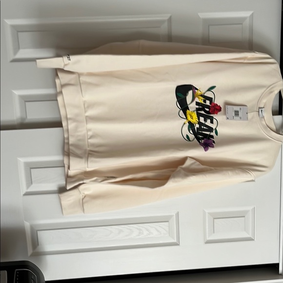 Nike Cream Sweatshirt with Floral Design freak design - Picture 2 of 5
